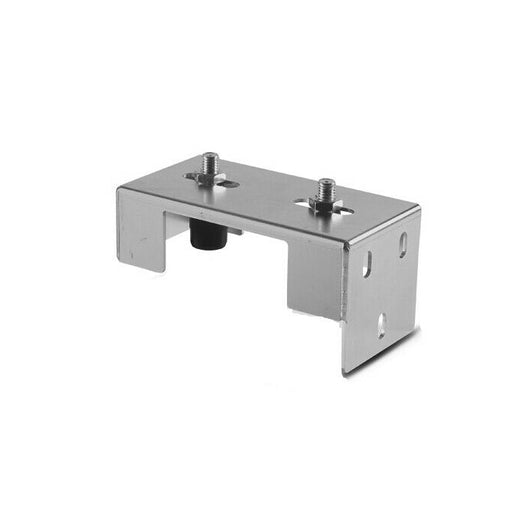 PIASTRA GUIDA REGOLABILE CON 2 OLIVE NYLON BIANCO 2RGZ PER CANCELLO SCORREVOLE