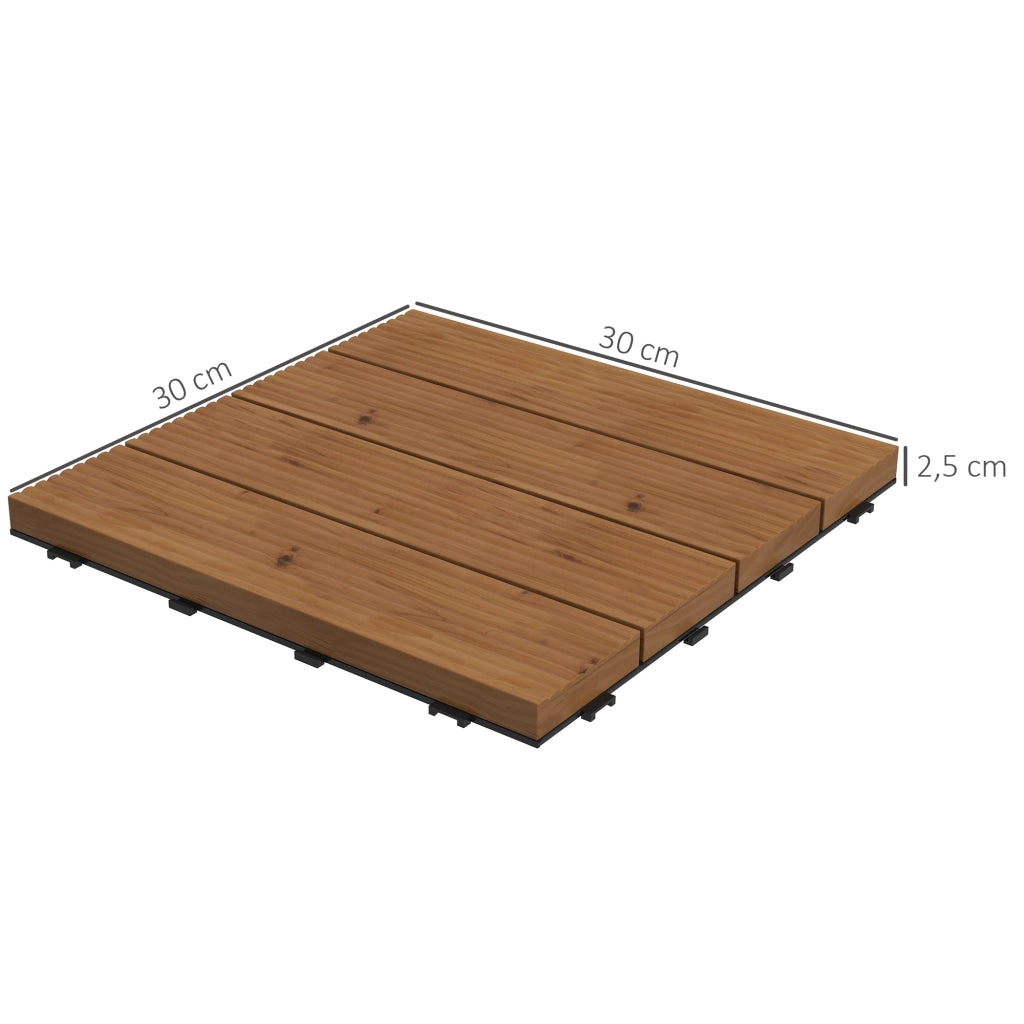 Griglia per Terrazzo ¨C zephmum ¨C Grigio, Polipropilene, 12 Pezzi