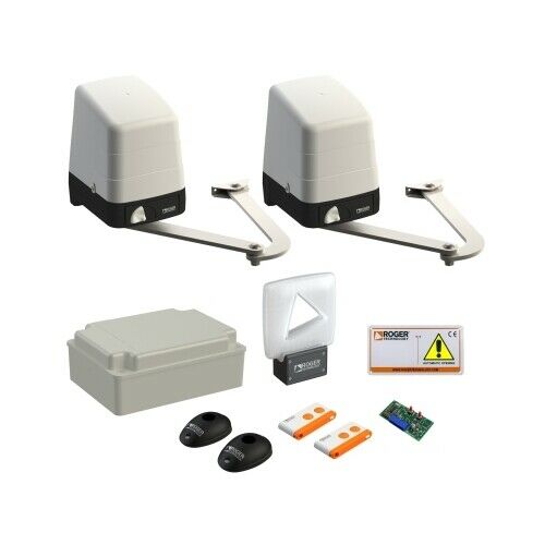 SET 2 MOTORIDUTTORI A BRACCIO ARTICOLATO PER CANCELLI BATTENTI ROGER SET H23/284