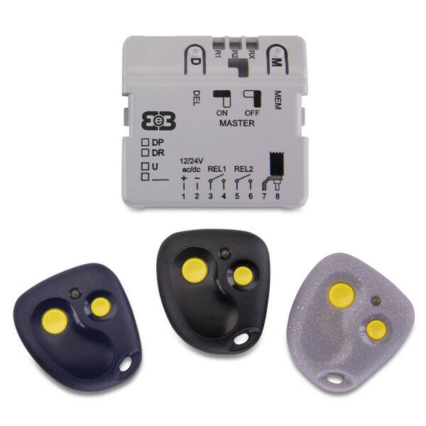 RICEVITORE DR80-M2 + 3X BUGGY-F NERO/BLU/GRIGIO B&B KIT TRIO F03-BB-KTRIO-01