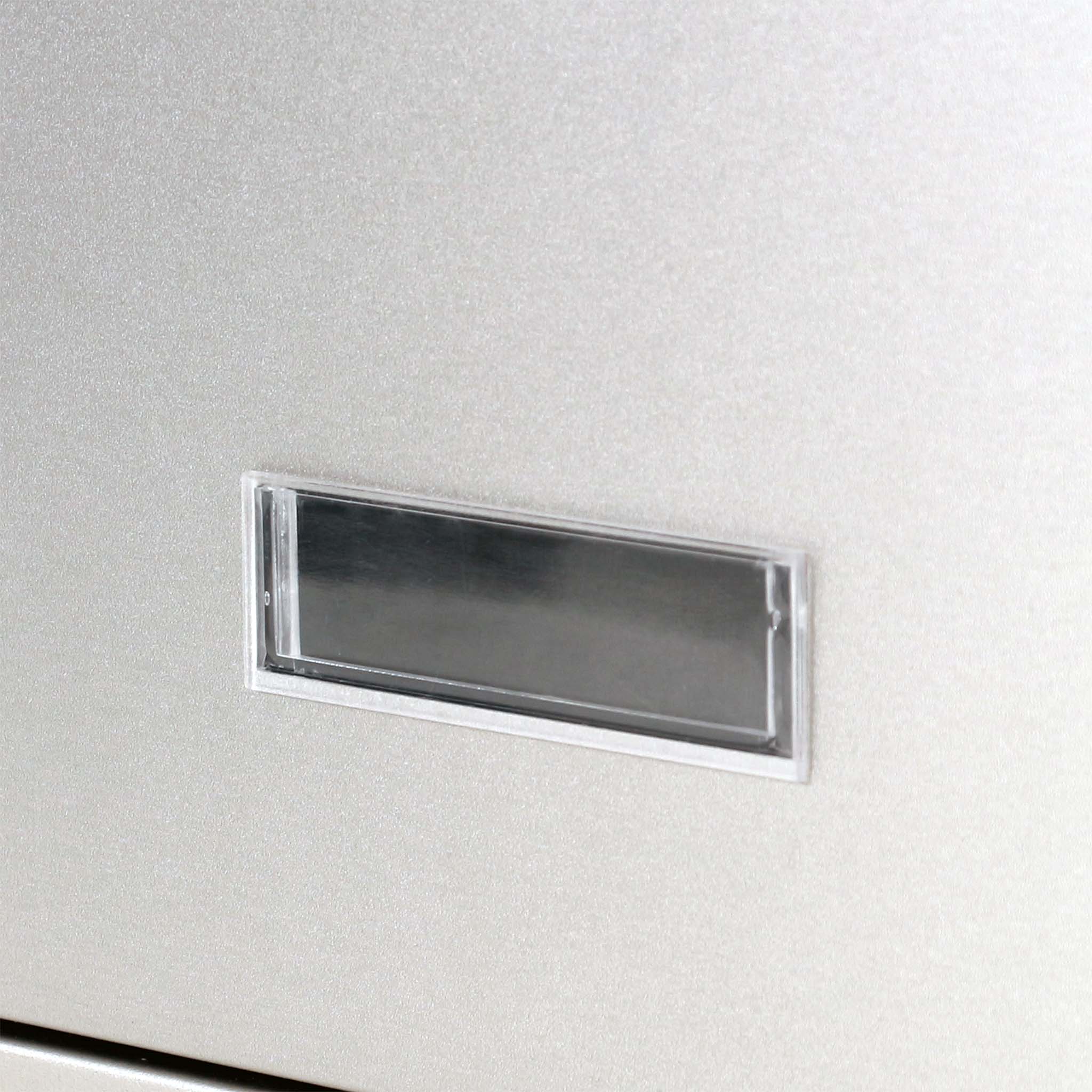 Cassetta postale singola V10 in acciaio inox con vetrino portanome