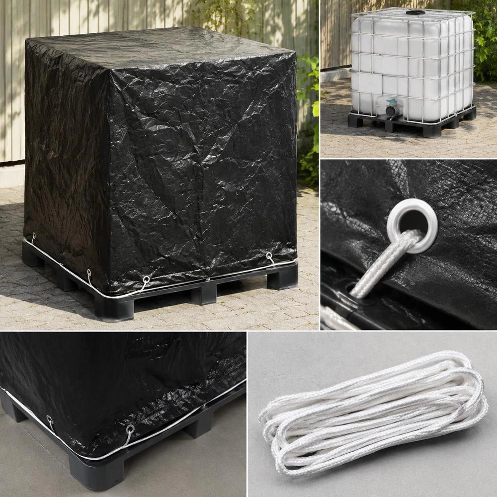 Cover For IBC Tank, 8 Eyelets, 116x100x120 Cm