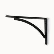 Coppia di Staffe Supporto per Lavello a Muro 36x24 cm in Ferro Verniciato Nero