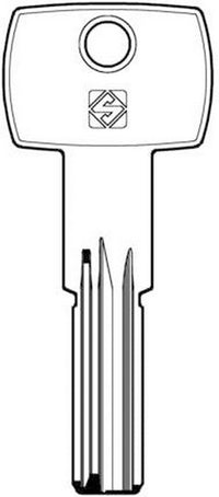 chiavi punzonate silca art. agb8 gr.6/1 olc cod:ferx.233