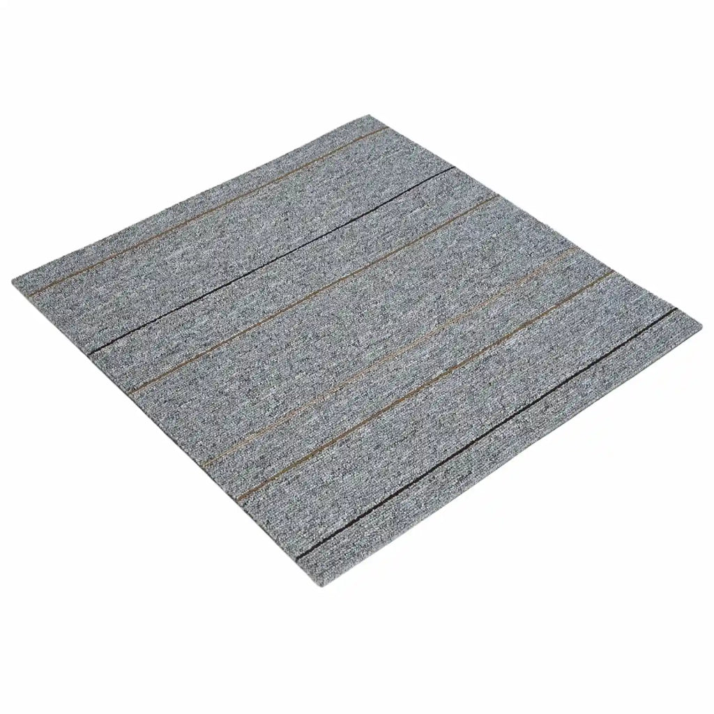 Piastrella per Tappeto Grigio chiaro con strisce 50 x 50 cm CFW6191081