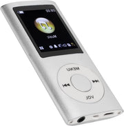 Portatile lettore digitale di musica senza perdita - Con cuffia auricolare e cavo di ricarica - lettore di musica MP3 per bambini e adulti - sport per la corsa - ARGENTO
