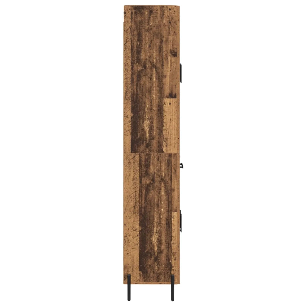 Credenza 2 pz | Madia | Buffet da pranzo | Armadio da pranzo Legno vecchio Legno multistrato