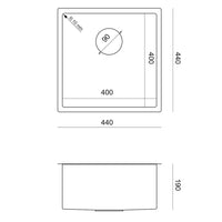 Lavello In Acciaio Anthony 50 Gold