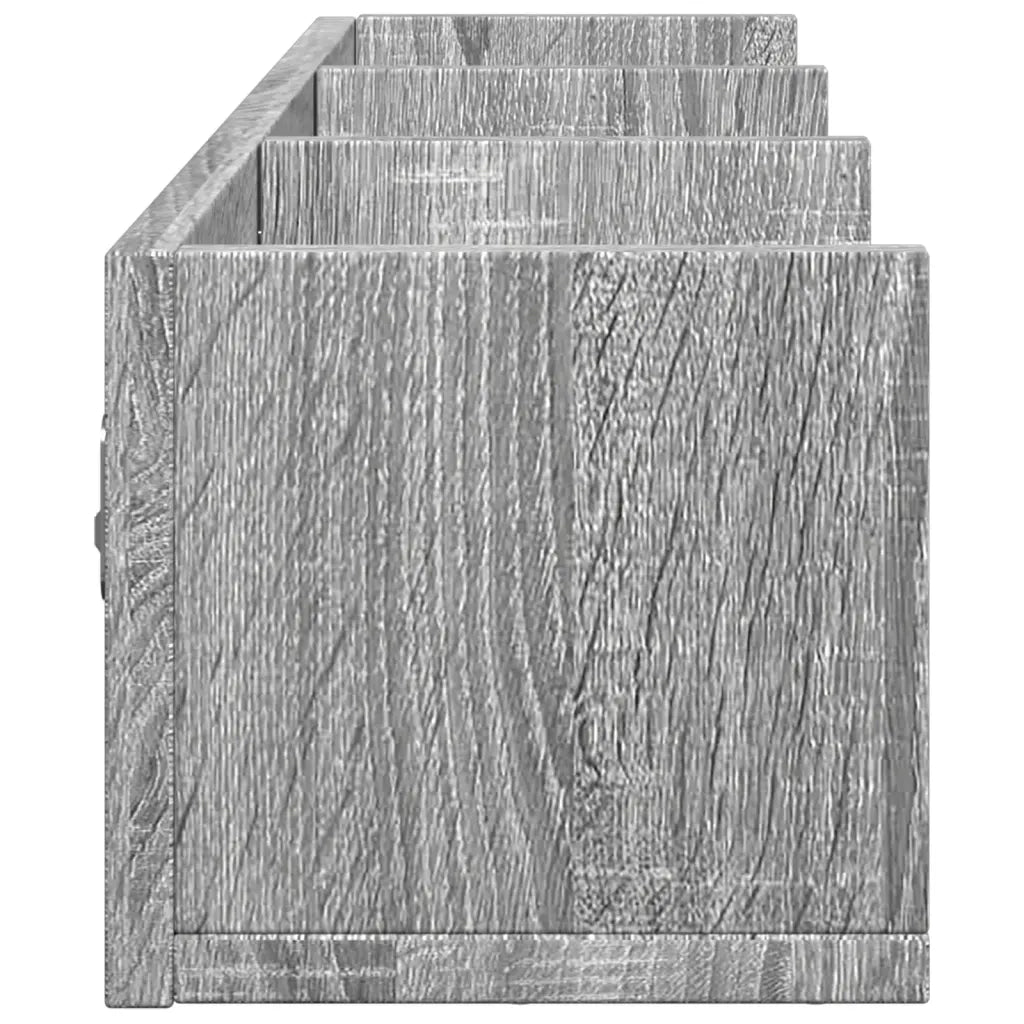 Armadietto a Muro | Mobili Parete 2 pz Grigio Sonoma 75x18x16,5 cm in Multistrato