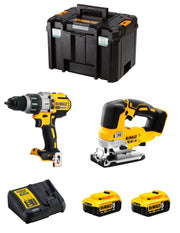 DeWALT Kit DWK215 (DCD996 + DCS334 + 2 x 5,0 Ah + DCB115 + TSTAK VI)