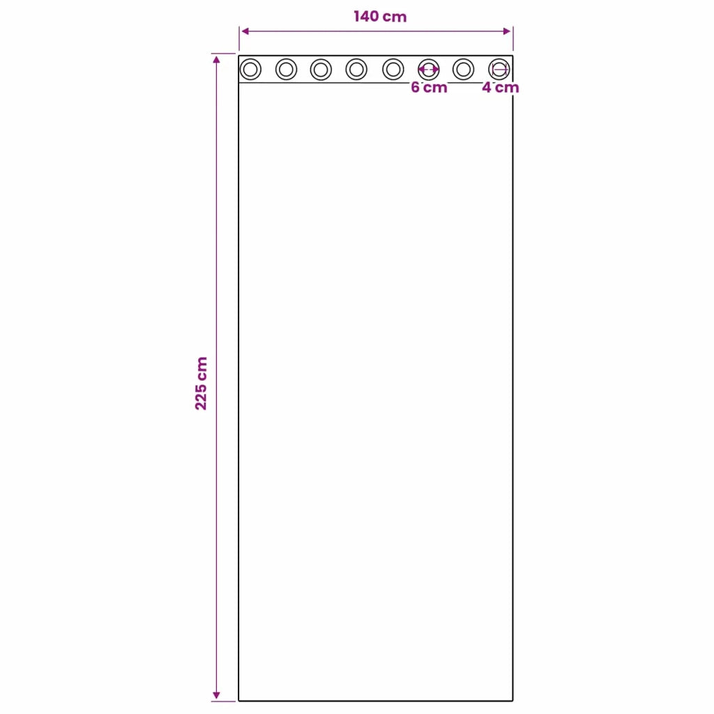 Tende in Velluto 2 pz Rosso vino 225 x 140 cm Velluto 4107645
