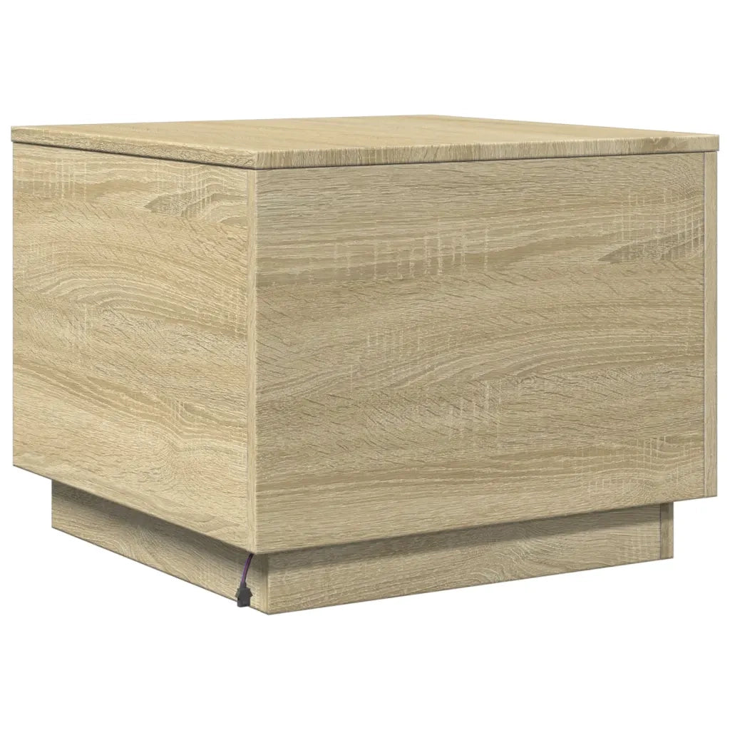 Tavolino da Salotto-Tavolino da soggiorno Gambe in Metallo Rovere Sonoma 50x50x40 cm 413772
