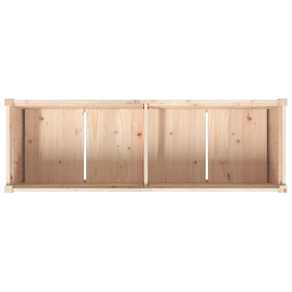 Fioriera rialzata per piante fiori terrazza giardino 150 x 50 x 70 cm legno di pino massiccio marrone 02_0037447