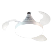 Trade Shop - Lampada Ventilatore Ufo Da Soffitto A Luce Led Attacco E27 30w 17" Super Silenzioso -