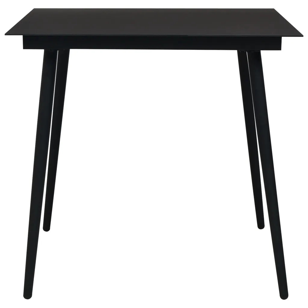 Set da Pranzo da Giardino 5 pz in Polyrattan e Vetro cod mxl 34642