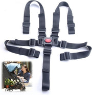 Cinturone di sicurezza universale per seggiolino auto - Adattabile - Accessorio per seggiolino - Cinturino per passeggino - Nero