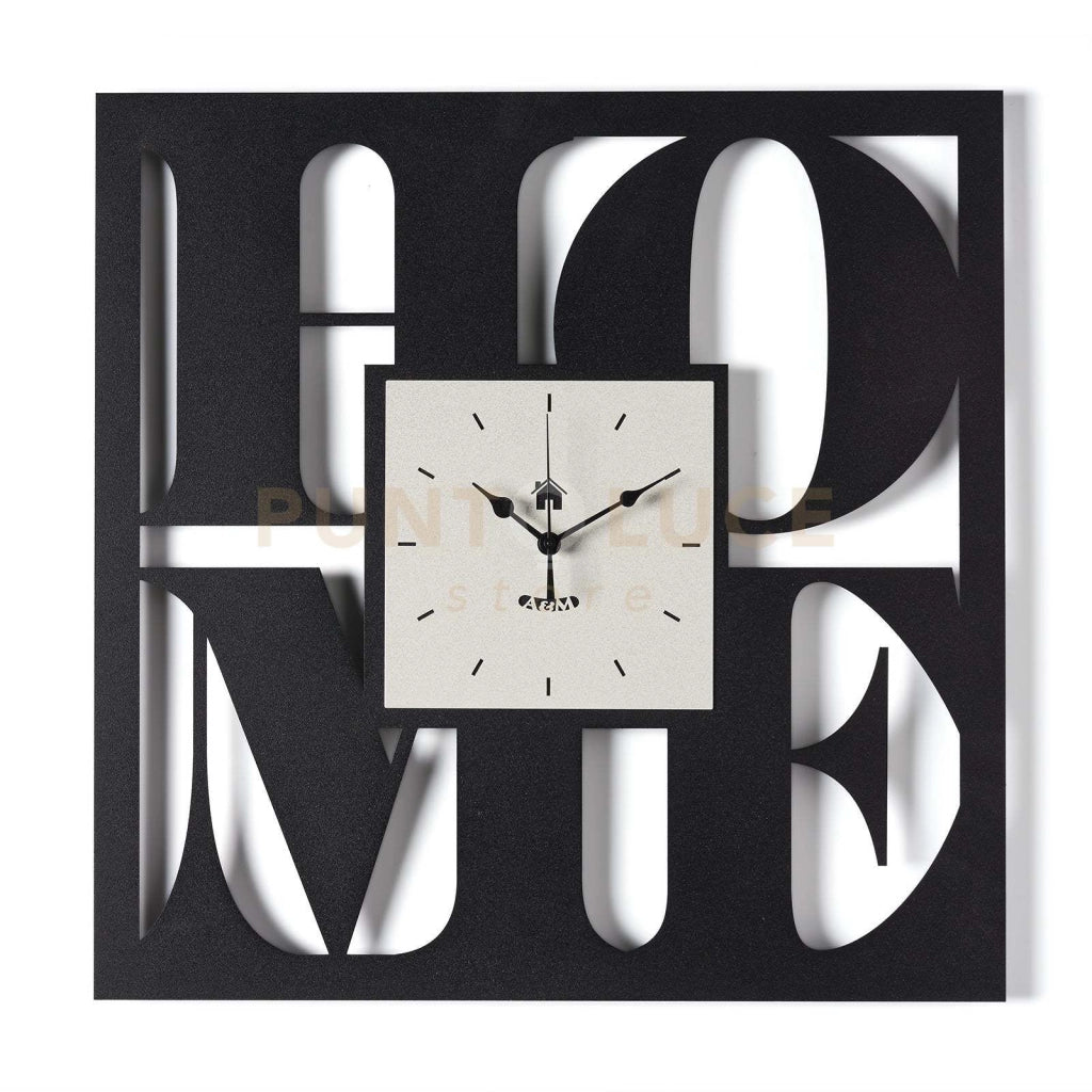 Orologio da parete di design Home Nero,avorio