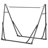 Supporto per Amache 2 in 1, Resistente alle Intemperie, 290 cm x 92 cm x 88 cm, Nero