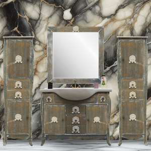Mobile bagno shabby chic stile provenzale 108 cm