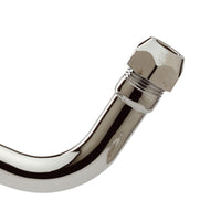 Curvetta sottolavabo con rosetta in ottone cromato