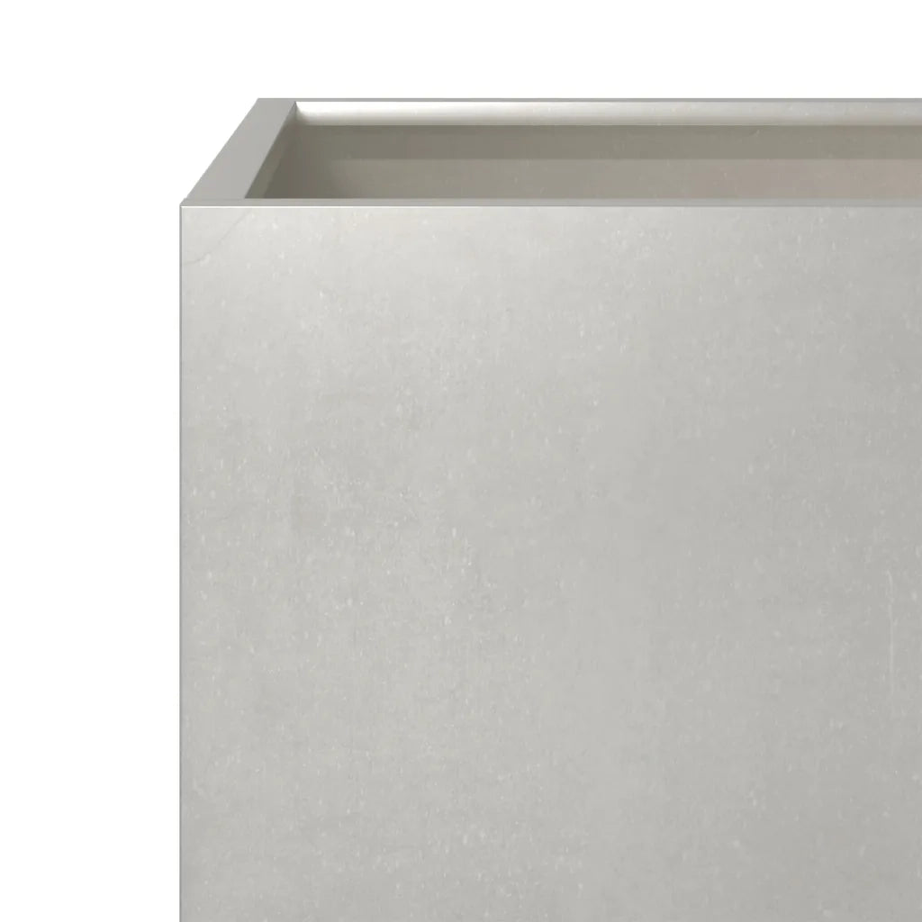 2 pz Fioriere | Cassetta per fiori | Vaso da Giardino 30x30x30 cm in Acciaio Inossidabile