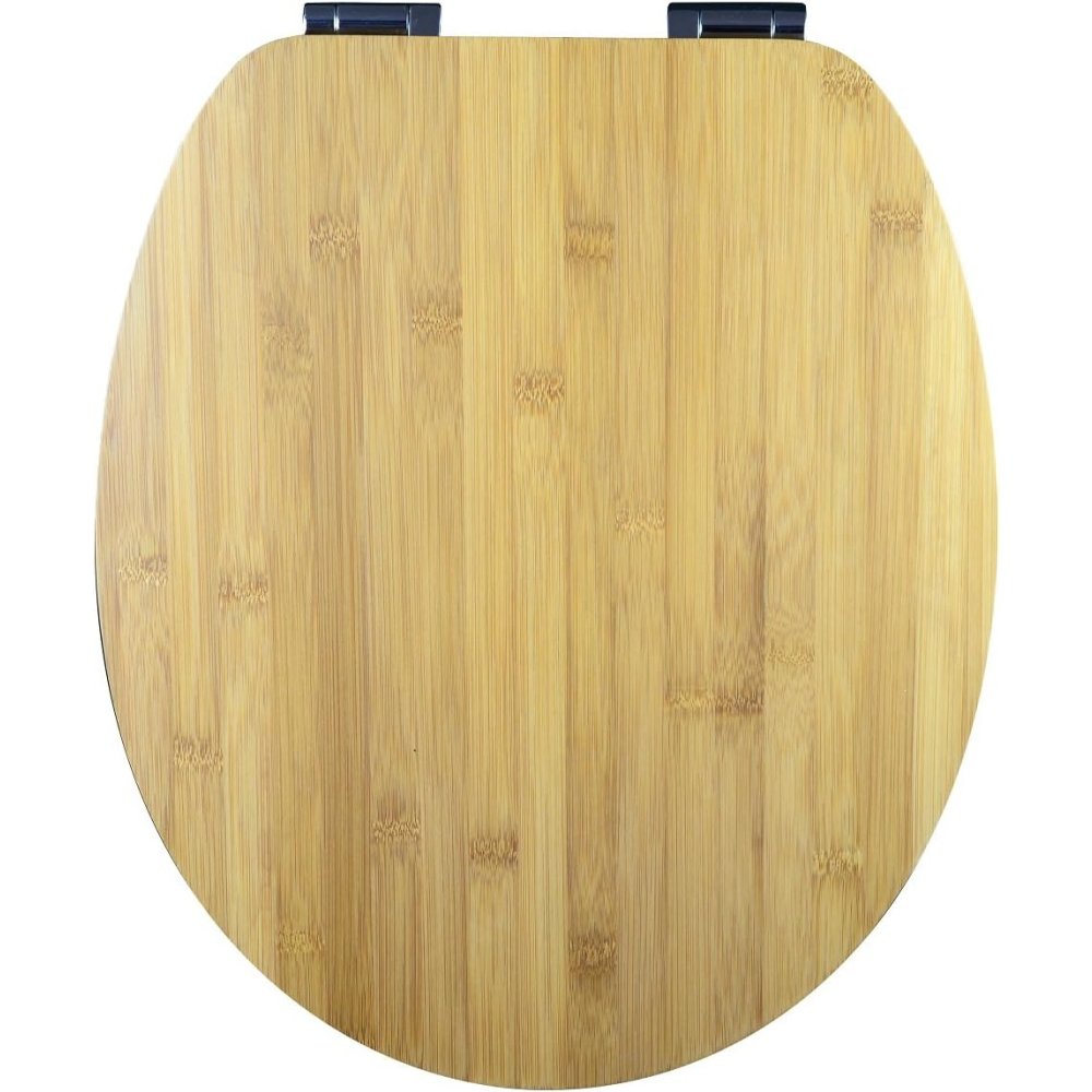 Eisl bamb  sedile wc slim bamboo edba04, con abbassamento automa