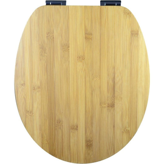 Eisl bamb  sedile wc slim bamboo edba04, con abbassamento automa