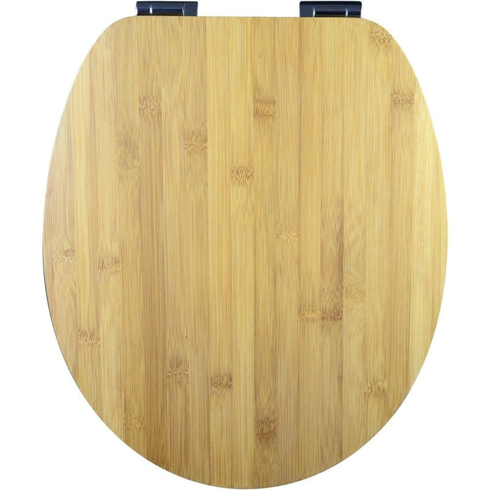 Eisl bamb  sedile wc slim bamboo edba04, con abbassamento automa