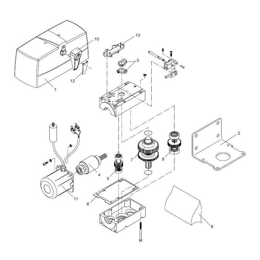 ALBERO MOTORE BENINCA' 9686134 RICAMBIO ORIGINALE AUTOMAZIONE AUTOMATISMI NUOVO