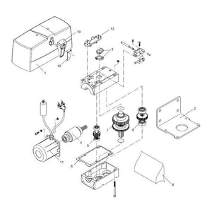 ALBERO MOTORE BENINCA' 9686134 RICAMBIO ORIGINALE AUTOMAZIONE AUTOMATISMI NUOVO
