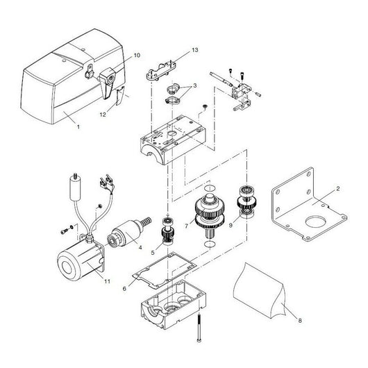 ALBERO MOTORE BENINCA' 9686134 RICAMBIO ORIGINALE AUTOMAZIONE AUTOMATISMI NUOVO