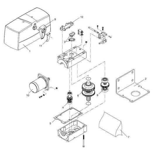 MOTORE BENINCA' 9686167 RICAMBIO ORIGINALE AUTOMAZIONE AUTOMATISMI GARANZIA