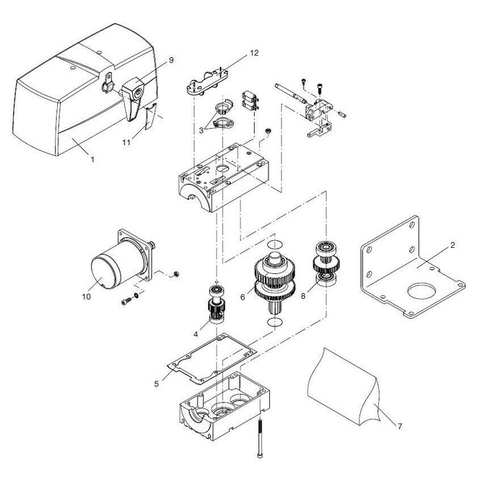 MOTORE BENINCA' 9686167 RICAMBIO ORIGINALE AUTOMAZIONE AUTOMATISMI GARANZIA
