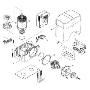 MOTORE BENINCA' 9686339 RICAMBIO ORIGINALE AUTOMAZIONE AUTOMATISMI GARANZIA