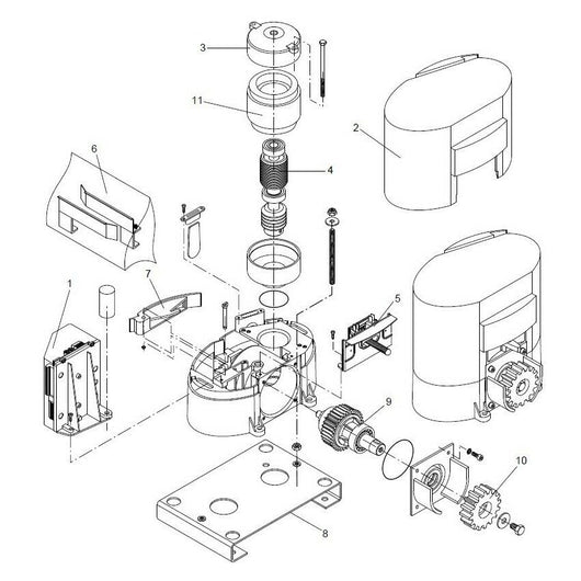 CENTRALE BENINCA' 9686415 RICAMBIO ORIGINALE AUTOMAZIONE AUTOMATISMI GARANZIA