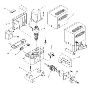 CALOTTA MOTORE BENINCA' 9686024 RICAMBIO ORIGINALE AUTOMAZIONE AUTOMATISMI NUOVO
