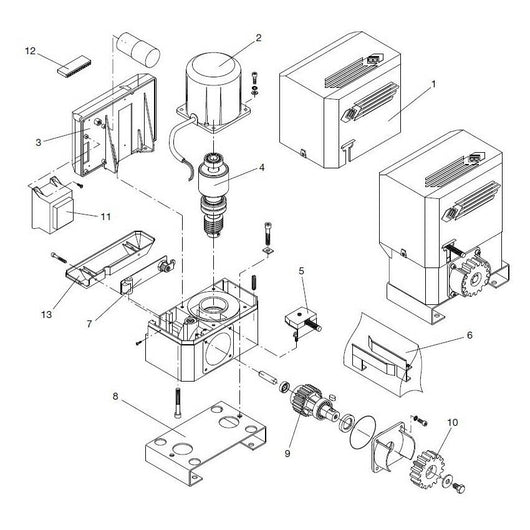 ALBERO MOTORE BENINCA' 9686026 RICAMBIO ORIGINALE AUTOMAZIONE AUTOMATISMI NUOVO