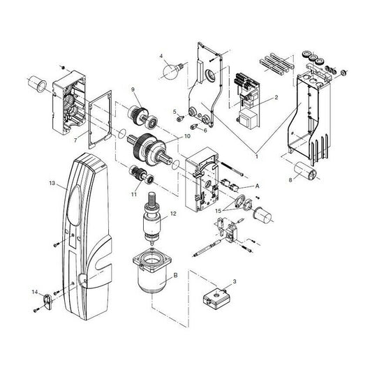 CENTRALE DI COMANDO BENINCA' CP.ZED230-E 9686515 RICAMBIO ORIGINALE AUTOMAZIONE