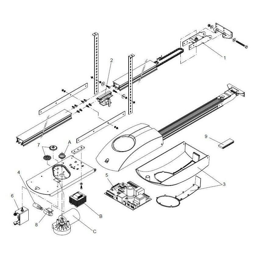 CENTRALINA BENINCA' 9667004 RICAMBIO ORIGINALE AUTOMAZIONE AUTOMATISMI GARANZIA
