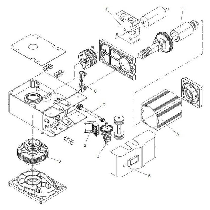 MOTORE BENINCA' 9686858 RICAMBIO ORIGINALE AUTOMAZIONE AUTOMATISMI GARANZIA