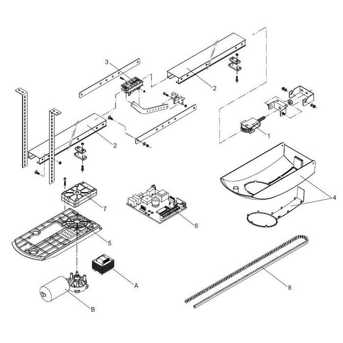 CENTRALE DI COMANDO BENINCA' CP.J4 ESA 9686825 RICAMBIO ORIGINALE AUTOMAZIONE