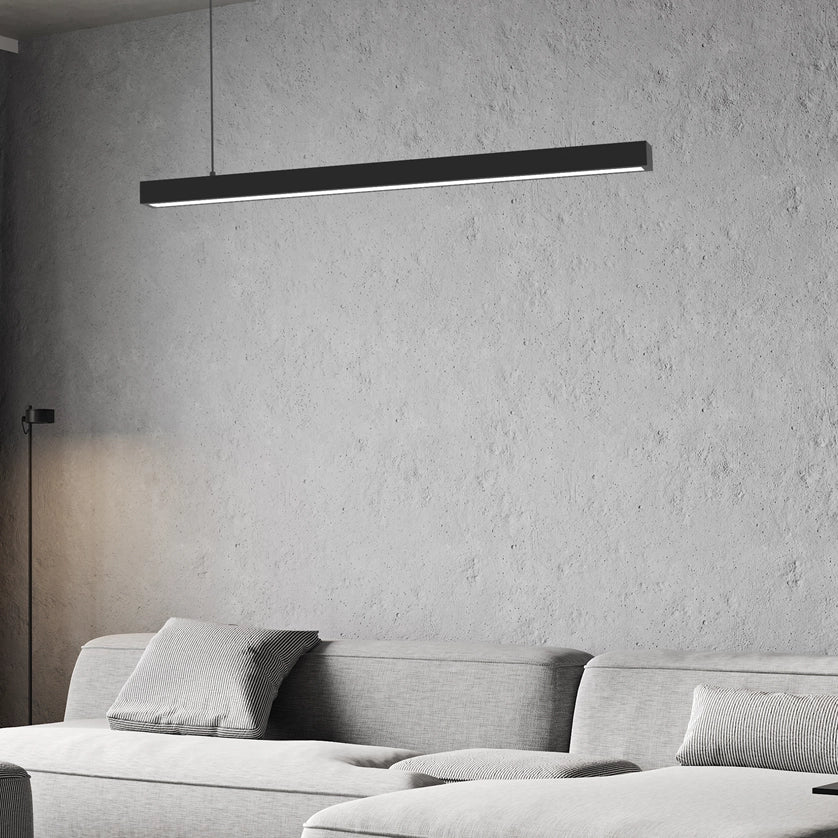 Lampada a sospensione Lungo 124 cm T8 nero Milagro