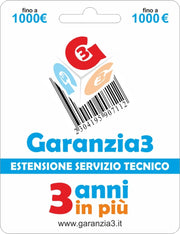 Garanzia3 Estensione del Servizio Tecnico Fino a 1000,00 Euro