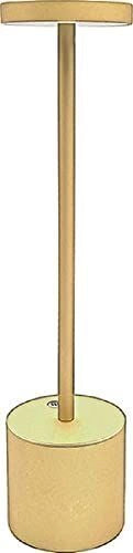 Vigor 3428730 Scilla Lampada da Tavolo LED Ricaricabile 3 W 200 lm Dimmerabile Luce Calda 3000 K Autonomia 6 h Ricarica USB colore Oro