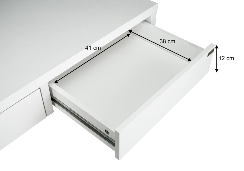 Scrivania per ufficio, scrivania con cassetti colore bianco - Iside - SC08IS