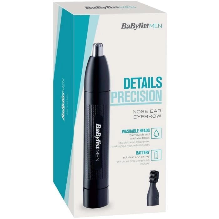 BABYLISS E652E Rifinitore per naso e orecchie e sopracciglia