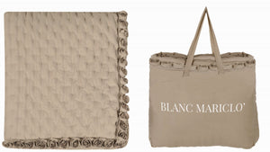 Trapunta Matrimoniale Leggera Shabby Chic Copriletto Rose Boutis Blanc Mariclò Colori: Beige