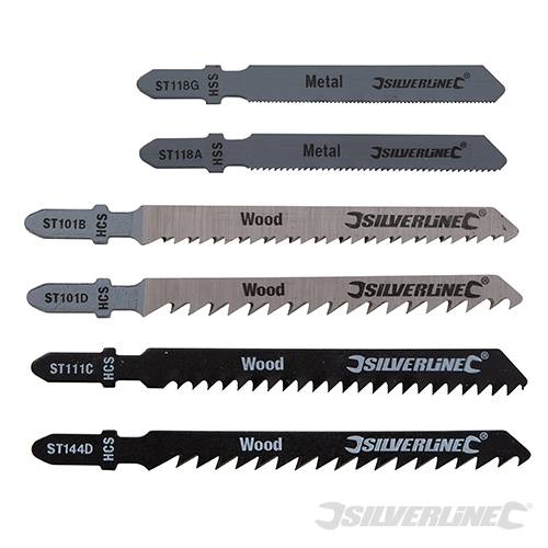 Lame per seghetto alternativo a raccordo universale Silverline 30 pezzi