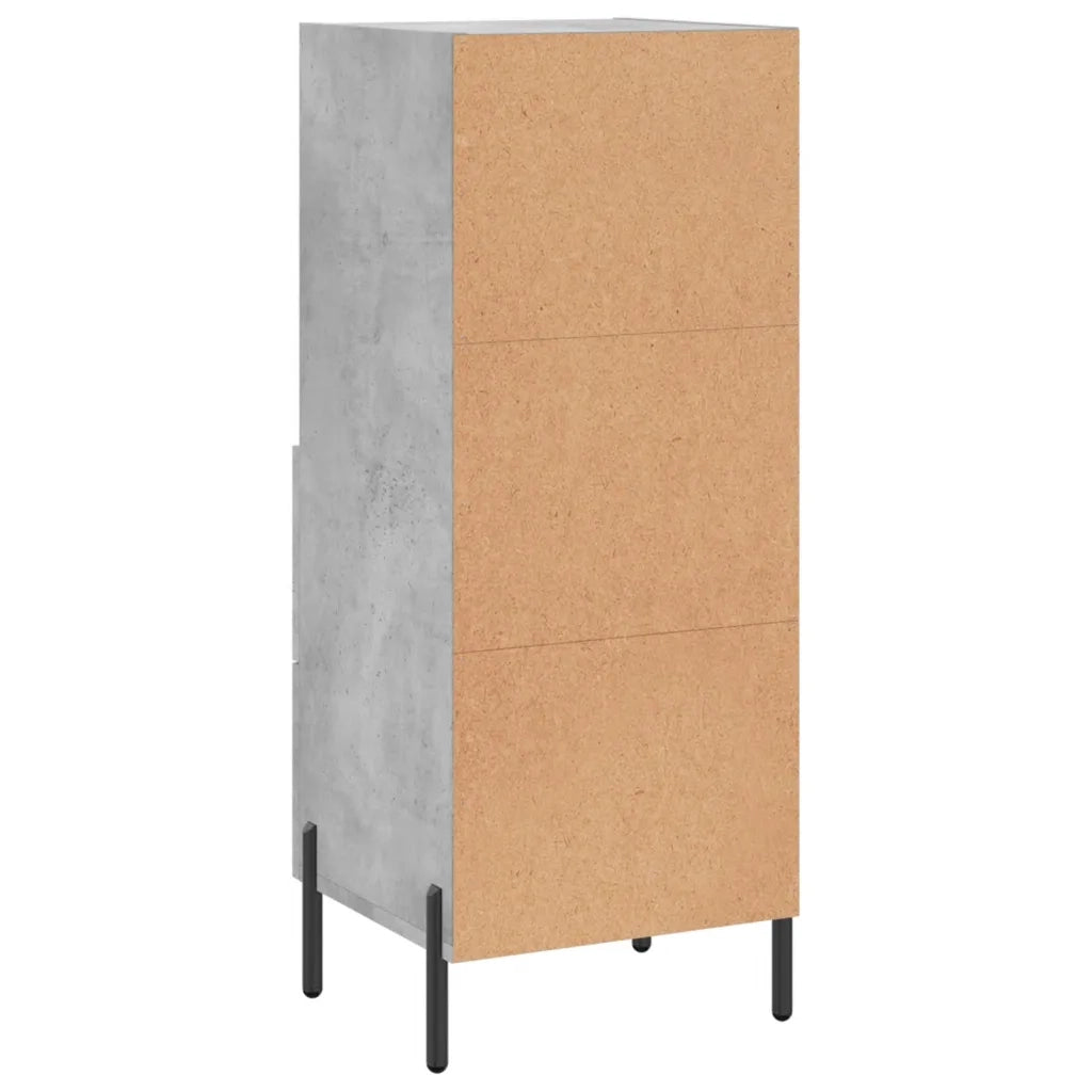 Credenza-Buffet-Armadio da cucina Grigio Cemento 34,5x34x90 cm in Legno Multistrato 120297