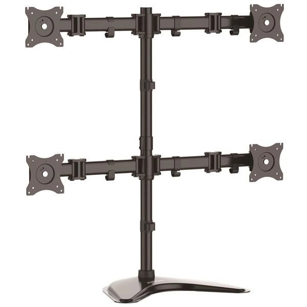 Startech.com supporto articolabile vesa per 4 montor - stand per 4 schermi fino a 27" - ARMBARQUAD